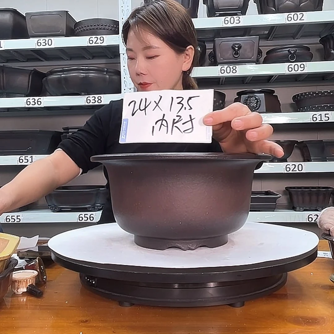 紫砂花盆宜兴紫砂54号