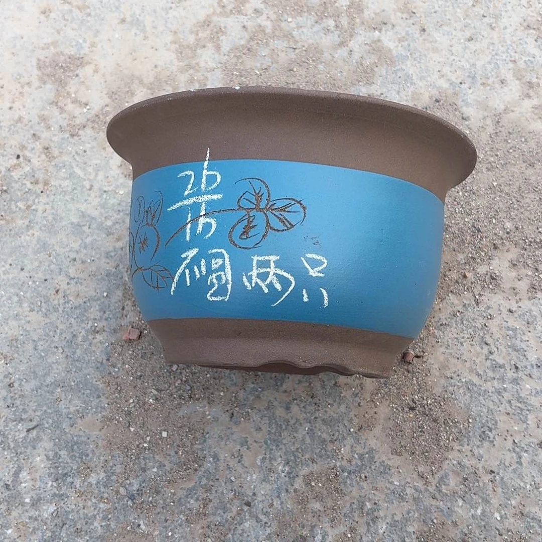 紫砂宜兴紫砂花盆，现货发