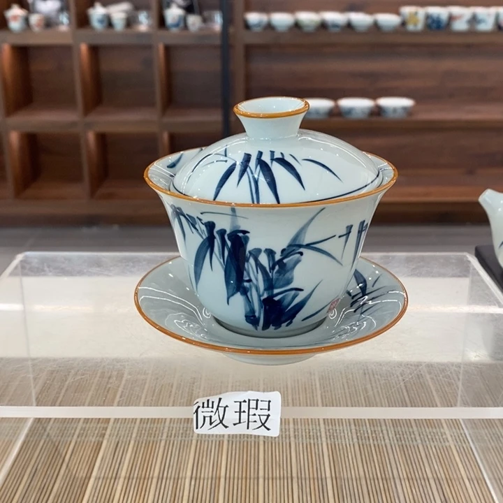 釉下老陶泥手工绘制