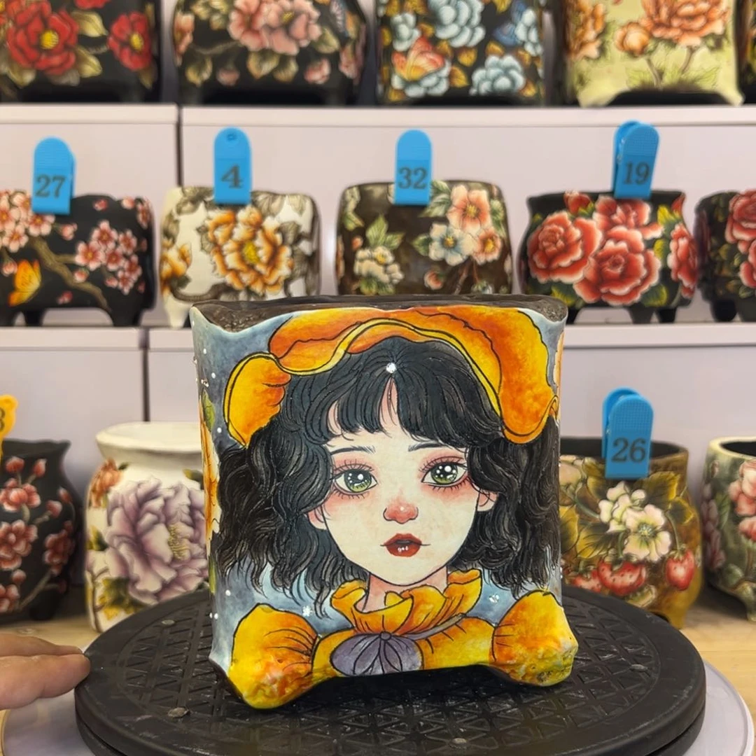 福利微瑕黄色花小女孩