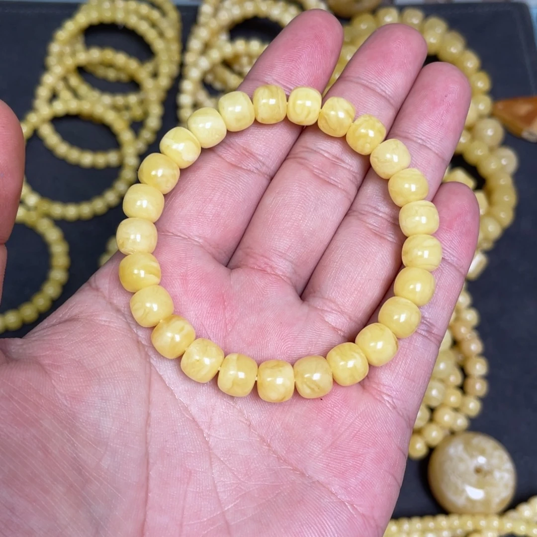 蜜蜡未镶嵌裸石蜜蜡手串8.8mm