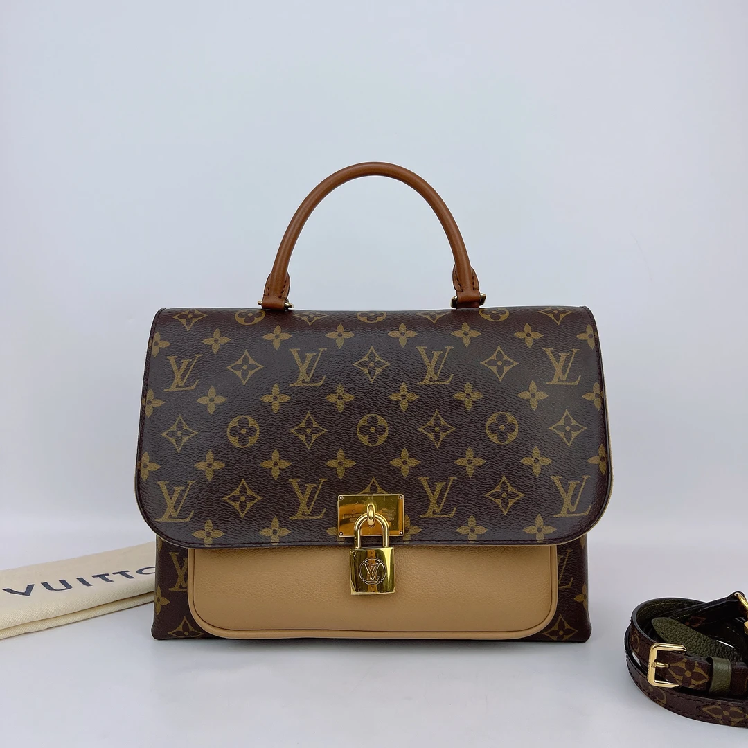 95新 LouisVuitton/路易威登 LV 棕色单肩包内标2108底长28 F610