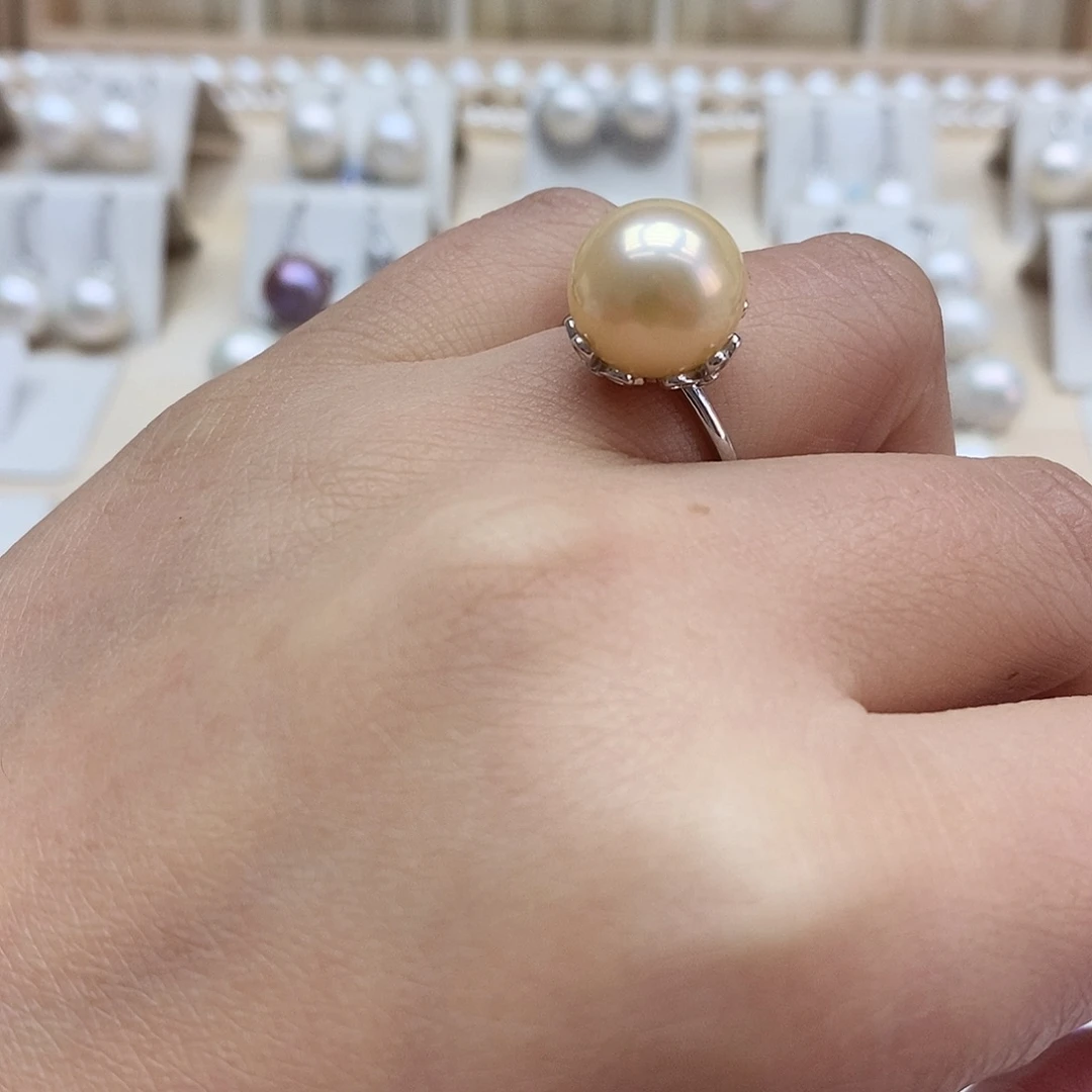 淡水珍珠银S925镶嵌颈饰