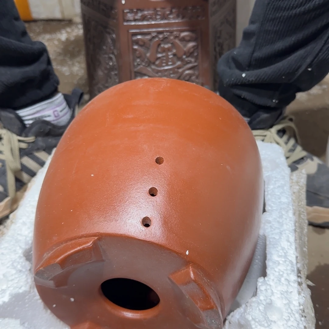 紫砂花盆口径14高度20