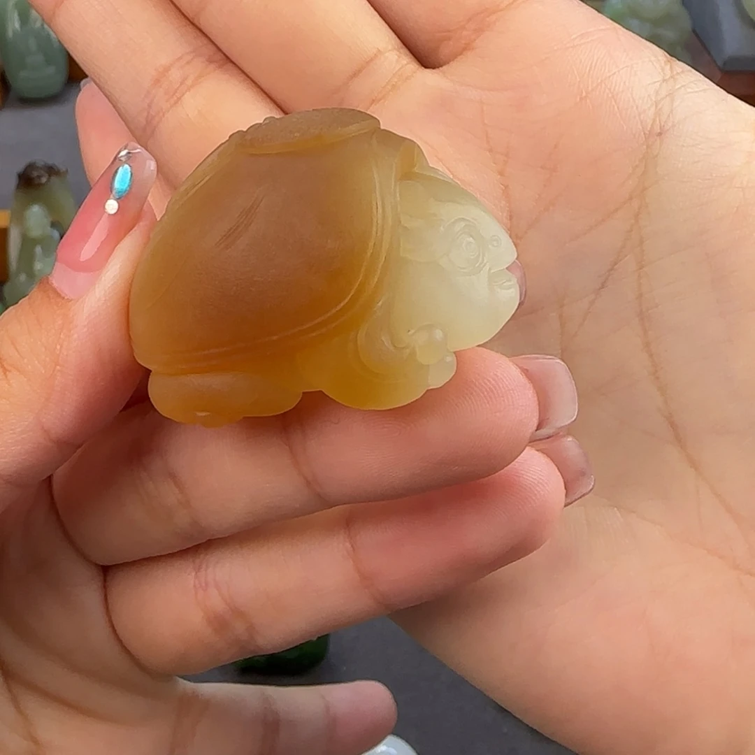 【闪购商品】定制和田玉A**7金山富贵