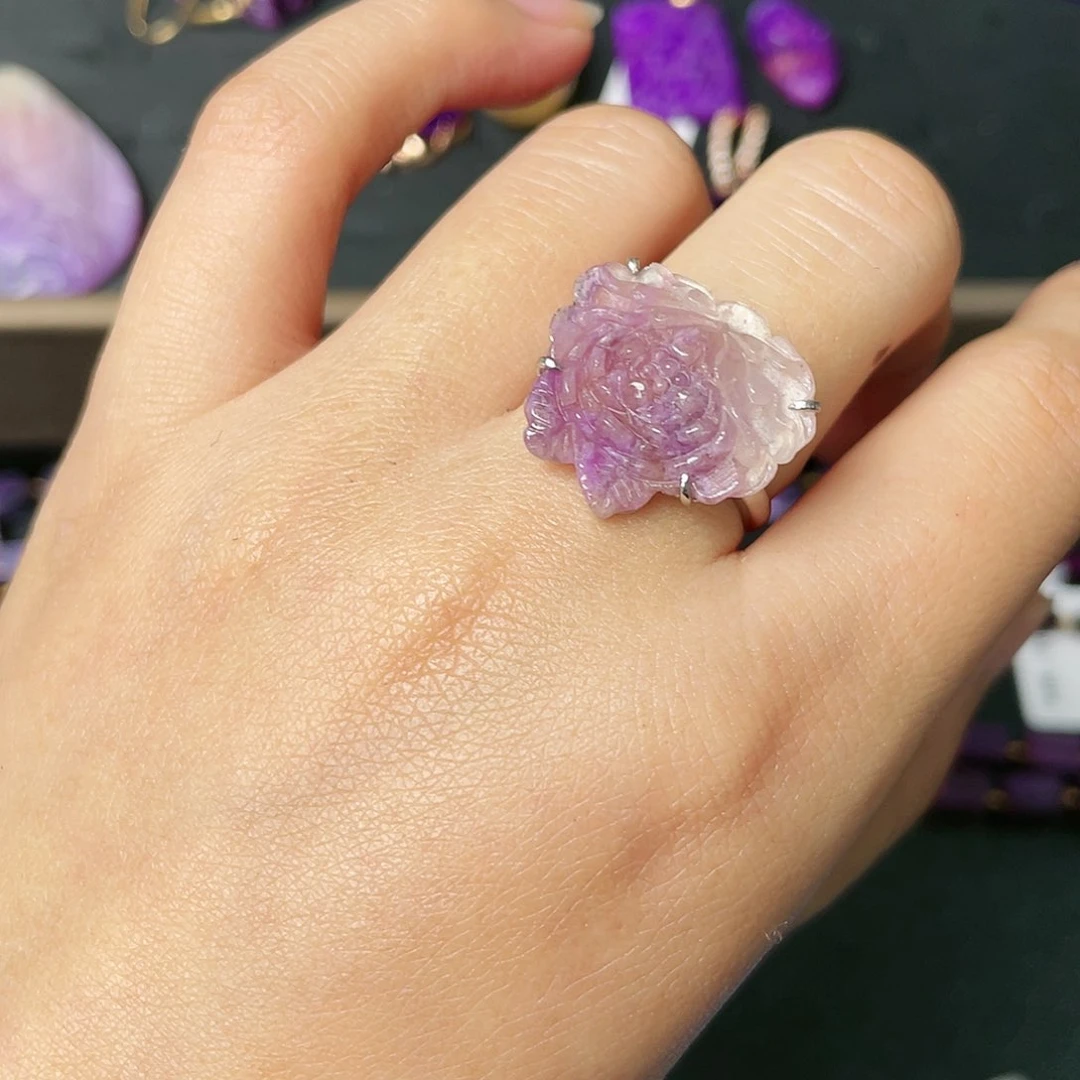 苏纪石（舒俱来）戒指银S925镶嵌