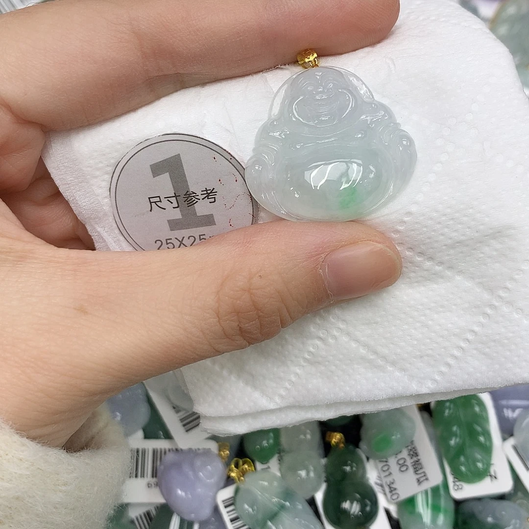 翡翠18K金镶嵌颈饰2235678999988