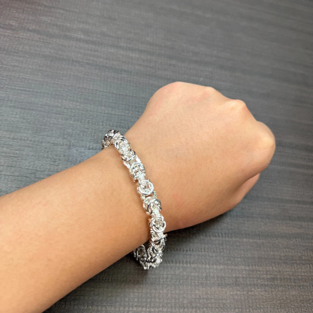 足银坊轻奢龙骨手链21号