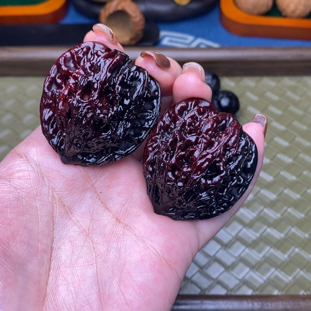 吊坠文玩核桃40彩麦虎