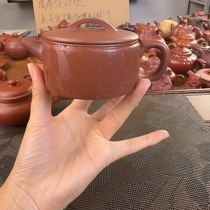 紫砂茶壶紫泥汉瓦