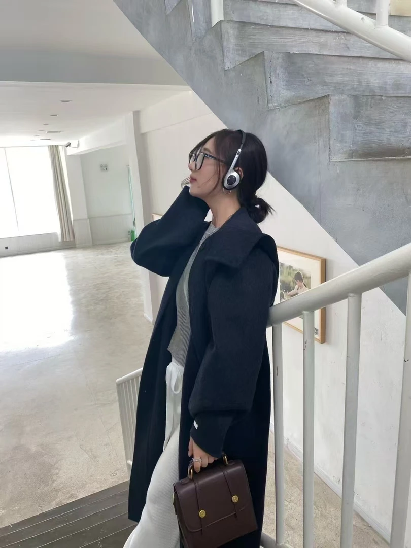 LYC-YM《C202-C310》2025韩版双面羊毛大衣外套气质时尚百搭秋冬