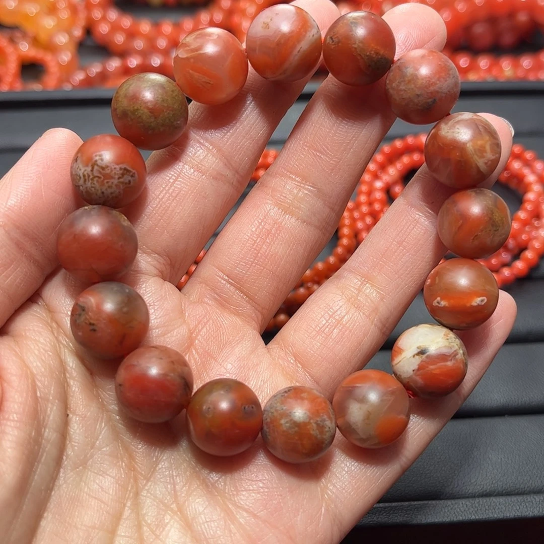 南红玛瑙手链未镶嵌