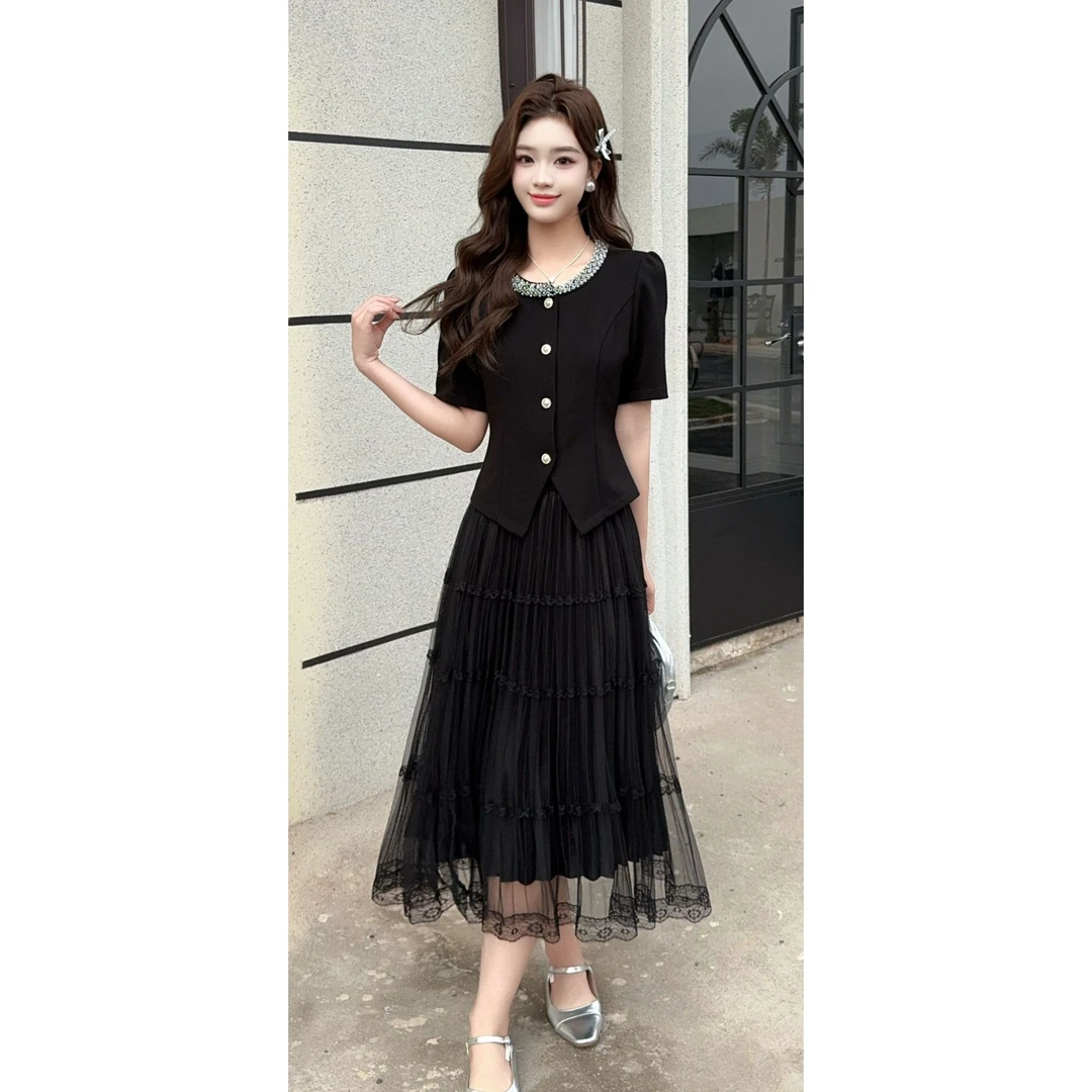 【梅梅家】2025夏季新款韩版时尚百搭重工上衣