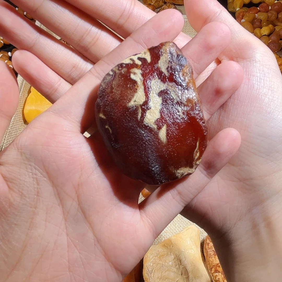 琥珀颈饰未镶嵌蜜蜡花蜡吊坠（打孔不退换）