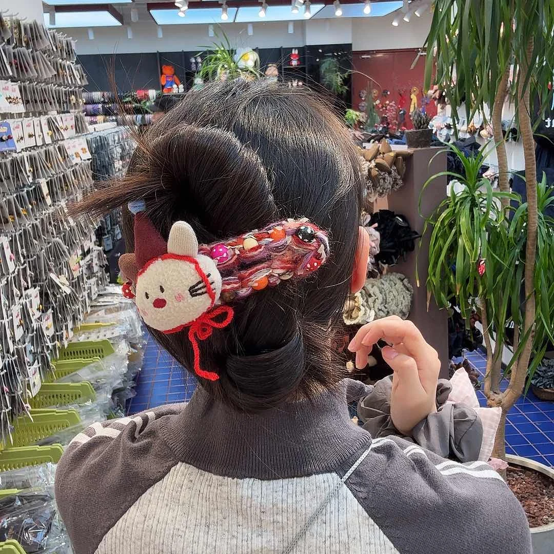 布艺非金属kt懒人夹新款