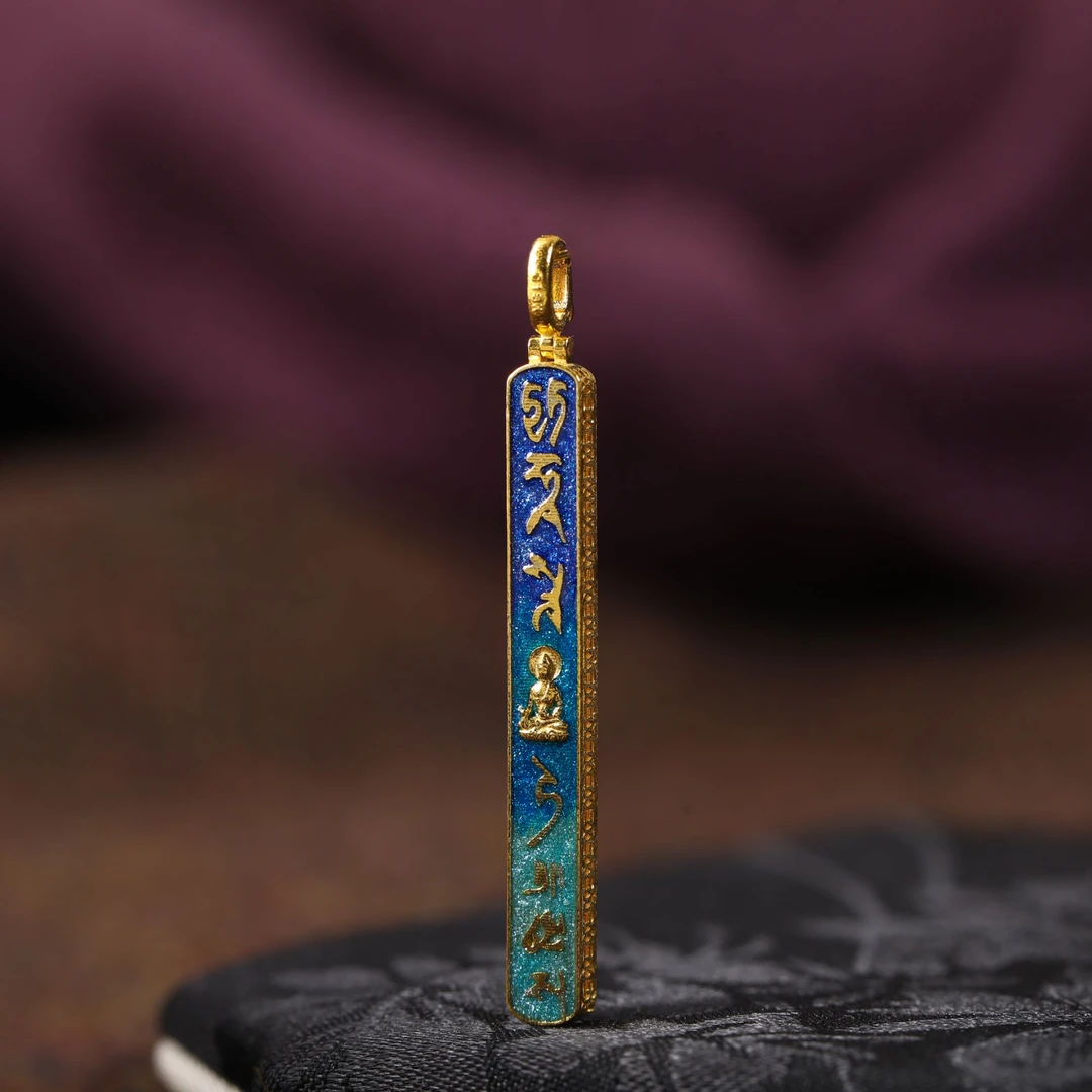 药师佛18K金吊坠X34151