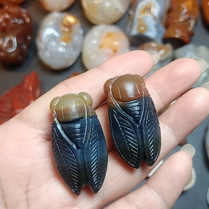 玛瑙/玉髓未镶嵌吊坠