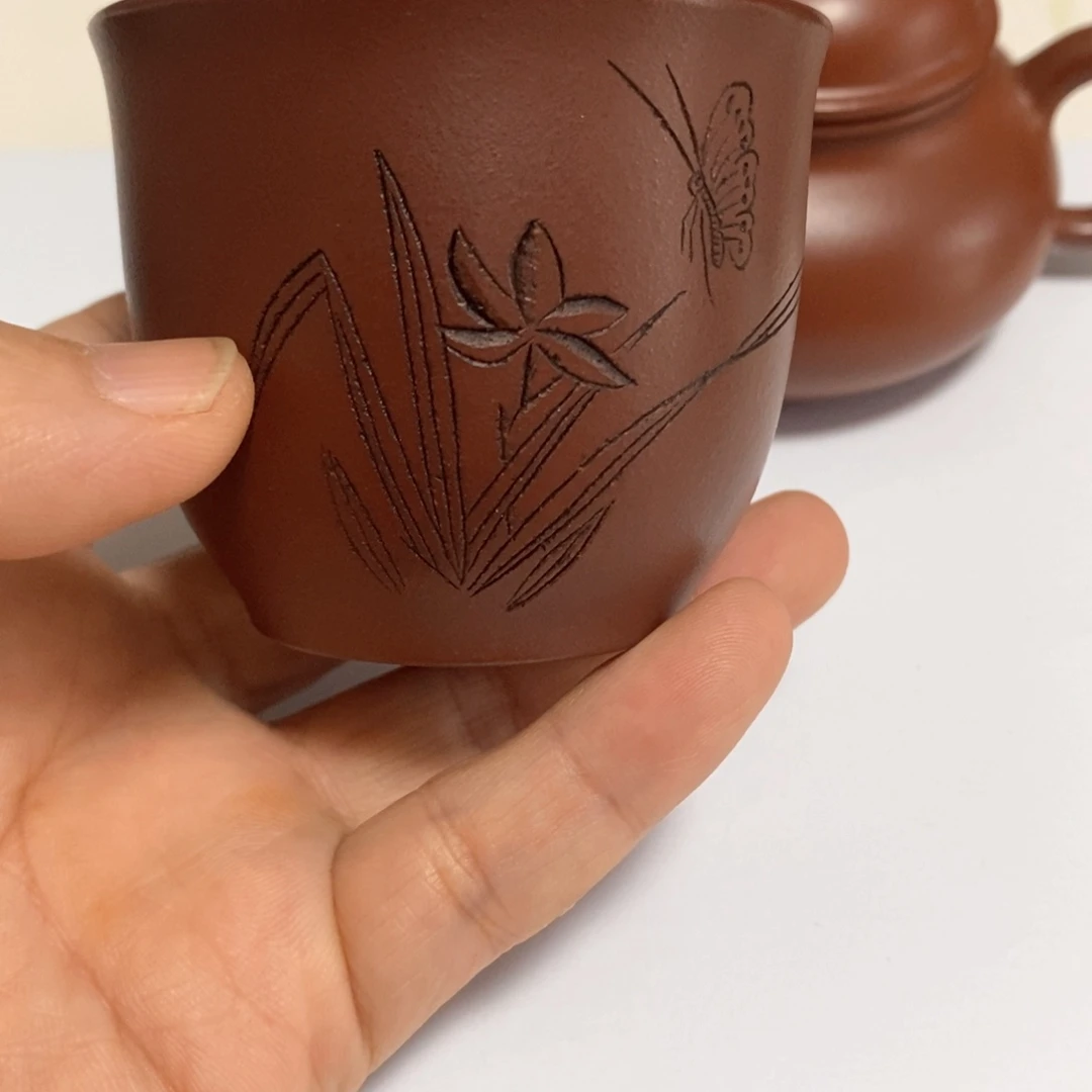 茶壶紫砂原矿紫泥主人杯