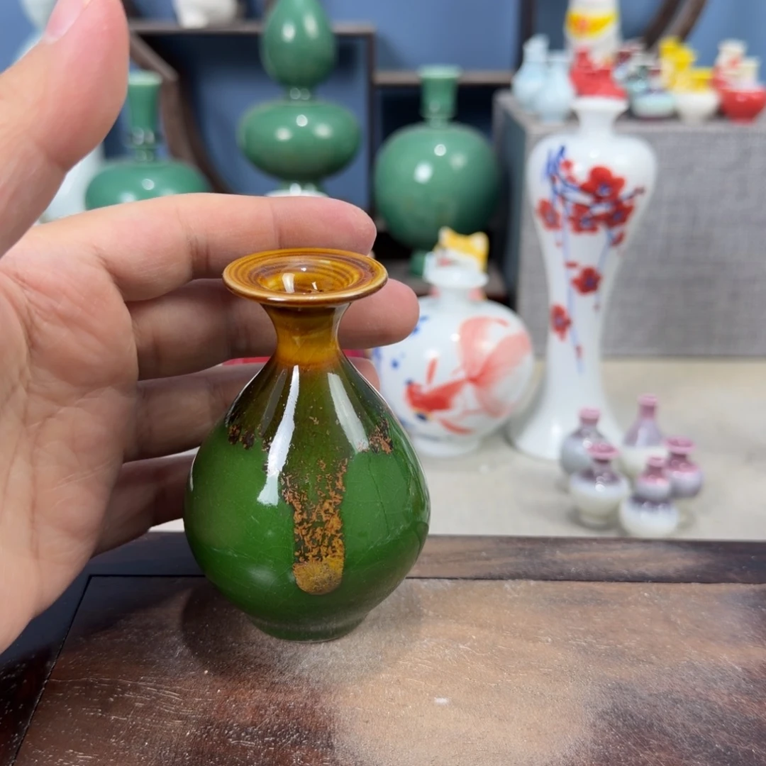 陶瓷手工小花器摆件