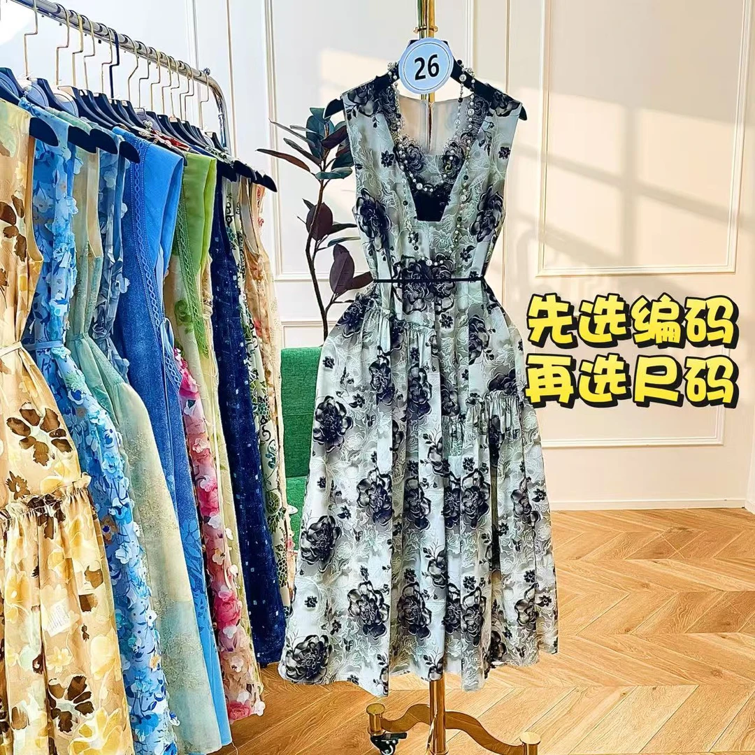 夏夏专属B【先选编号后选尺码】 编号61-70休闲坎肩无袖气质连衣裙