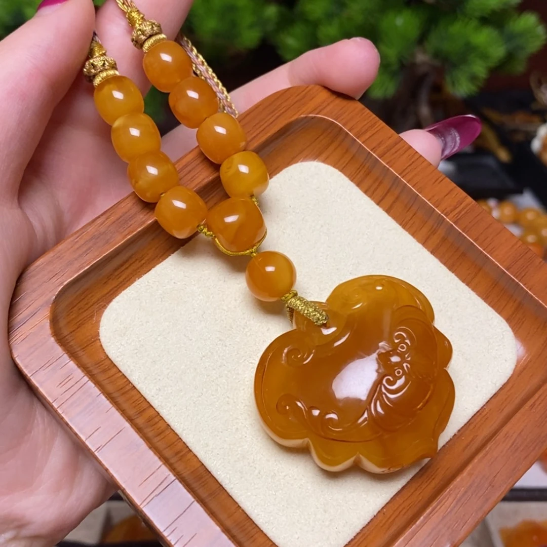 【闪购商品】蜜蜡颈饰未镶嵌项链