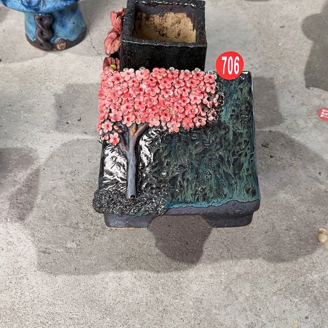 微瑕706 号陶然花器手工花盆