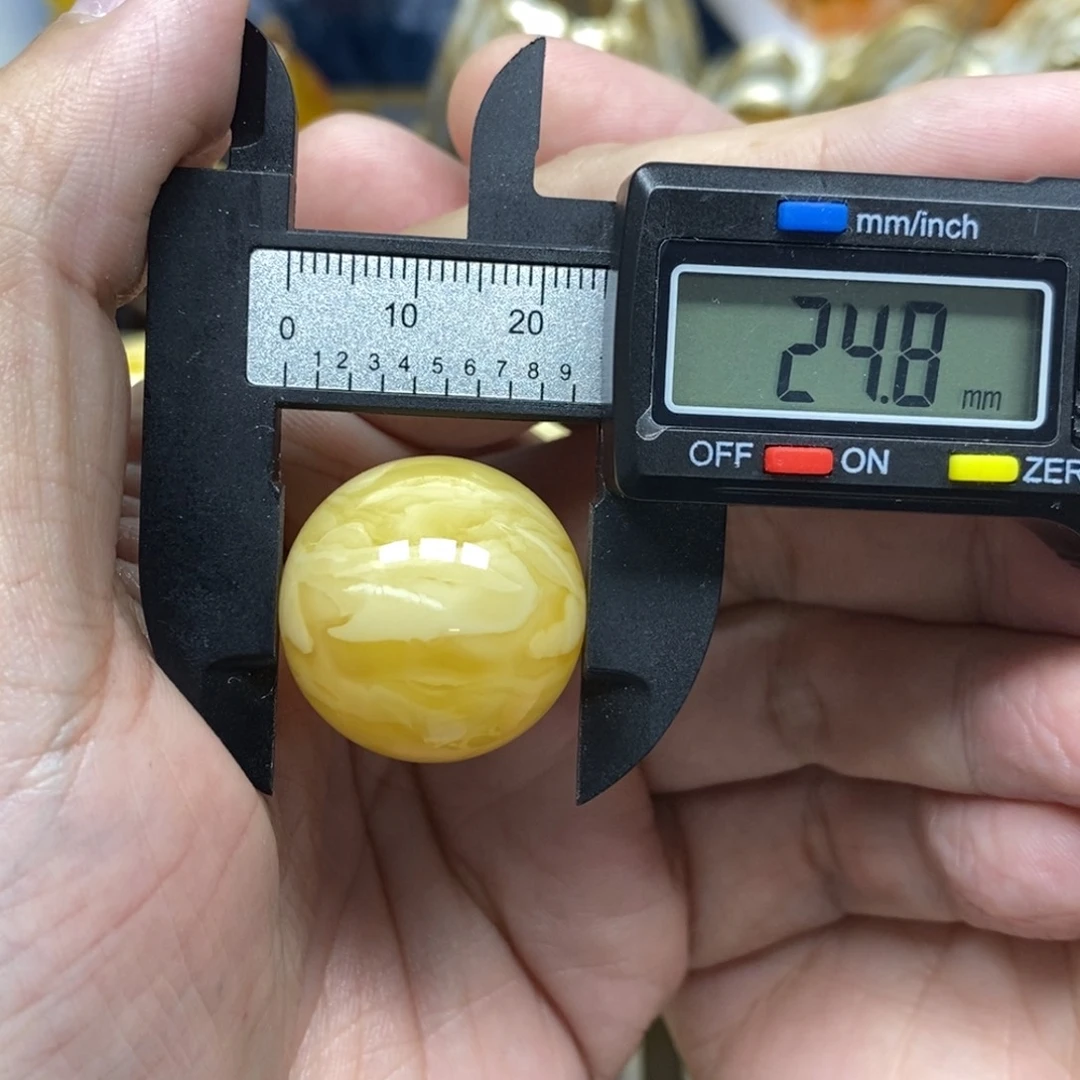 【闪购商品】琥珀手链未镶嵌雨*24圆珠