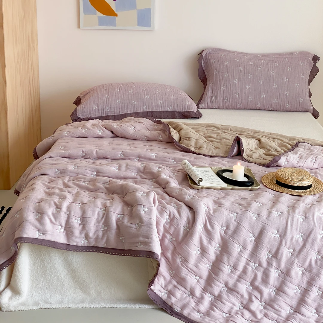 【MJ】全棉十层纱布泡芙被纯棉纱布被子小被子