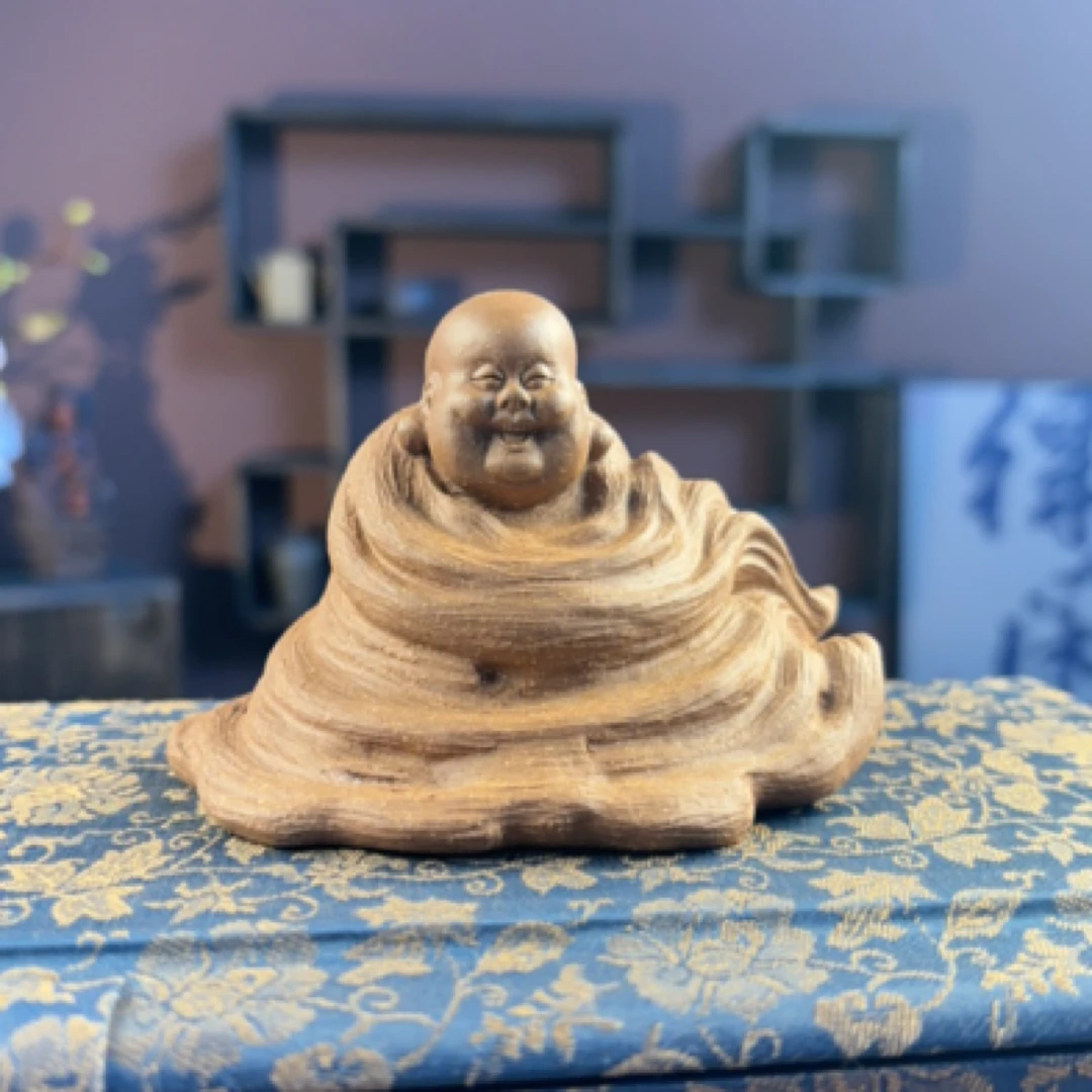 原矿紫砂茶宠《弥勒佛》