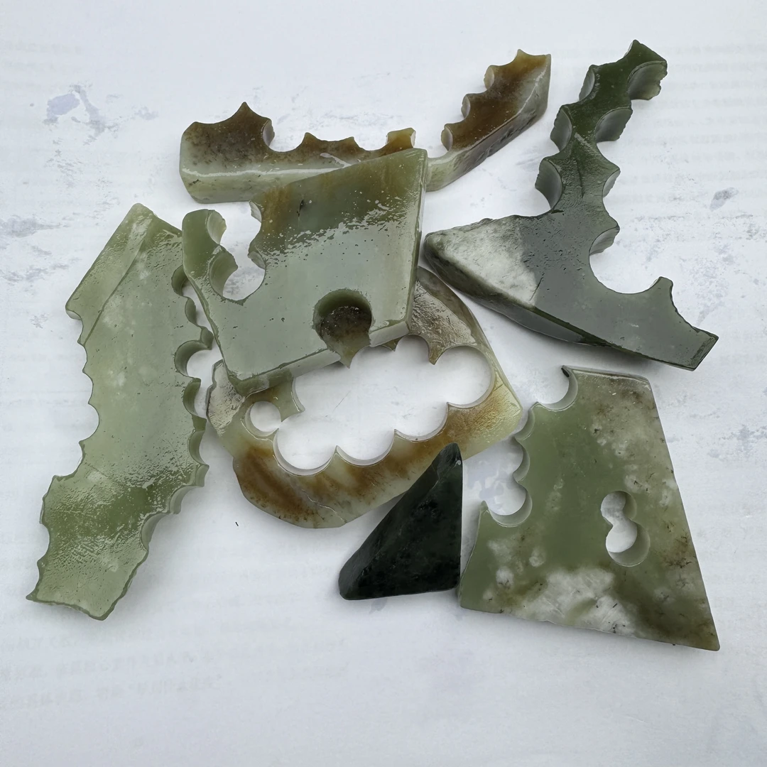 天然玉石和田玉边角料鱼缸料花盆石练手料多样性拍一发一