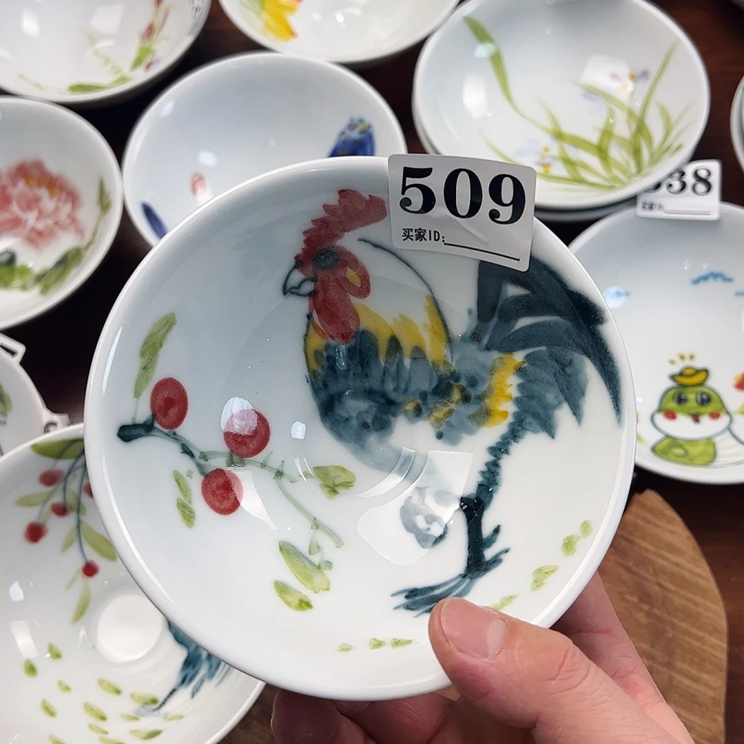 瓷片景德镇陶瓷手工手绘制作