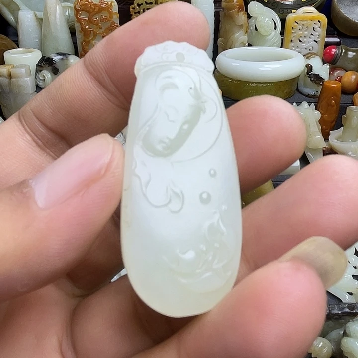 颈饰未镶嵌和田玉