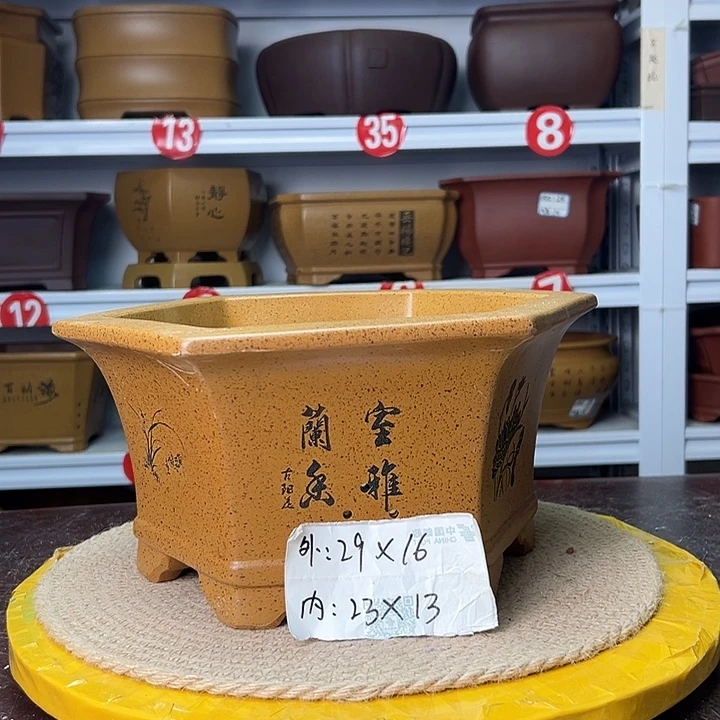 花盆紫砂蛇年大吉