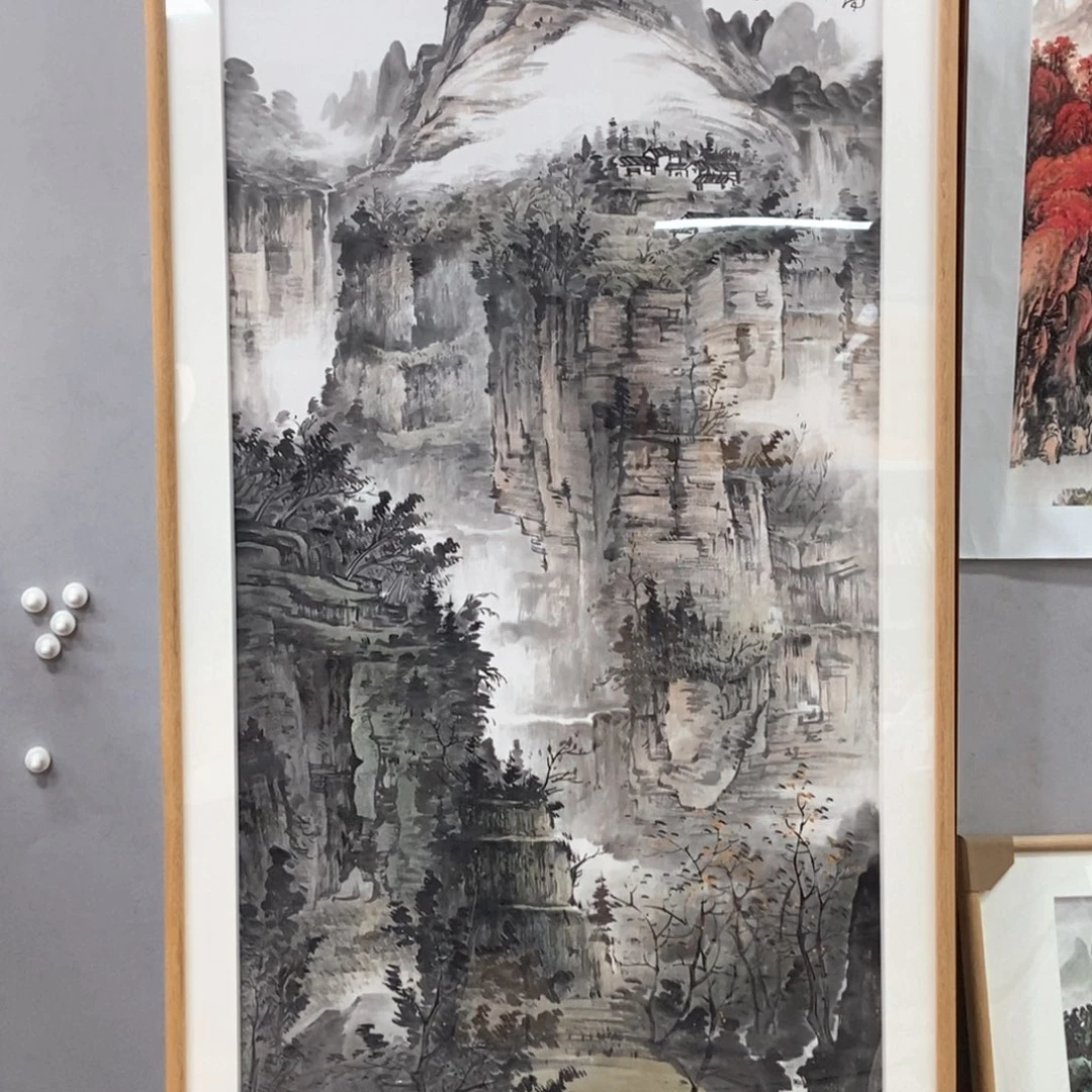 国画韦国春四尺真人真品