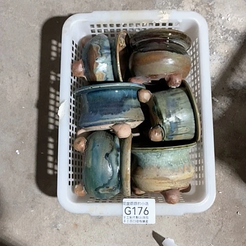 紫砂花盆176微瑕品口径7厘米左右尺寸的