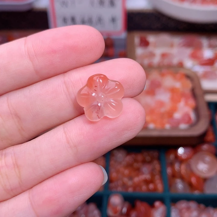 南红玛瑙未镶嵌南红桃花