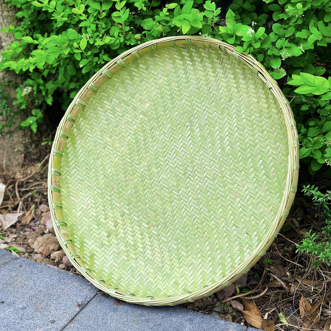 【53厘米全青皮簸箕】竹制品竹编精编簸箕无孔编织竹家用农家竹编