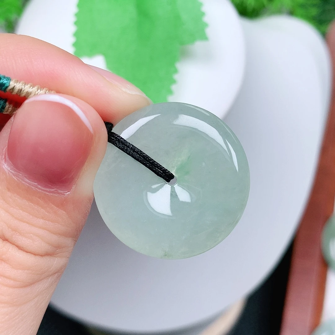 翡翠未镶嵌颈饰平安26-4.6