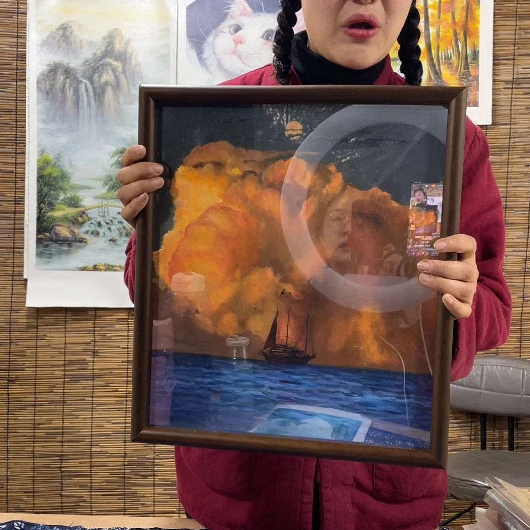 油画薇爽恭喜竞拍