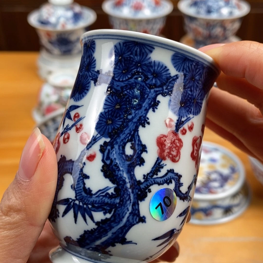 手绘现代茶具非古董