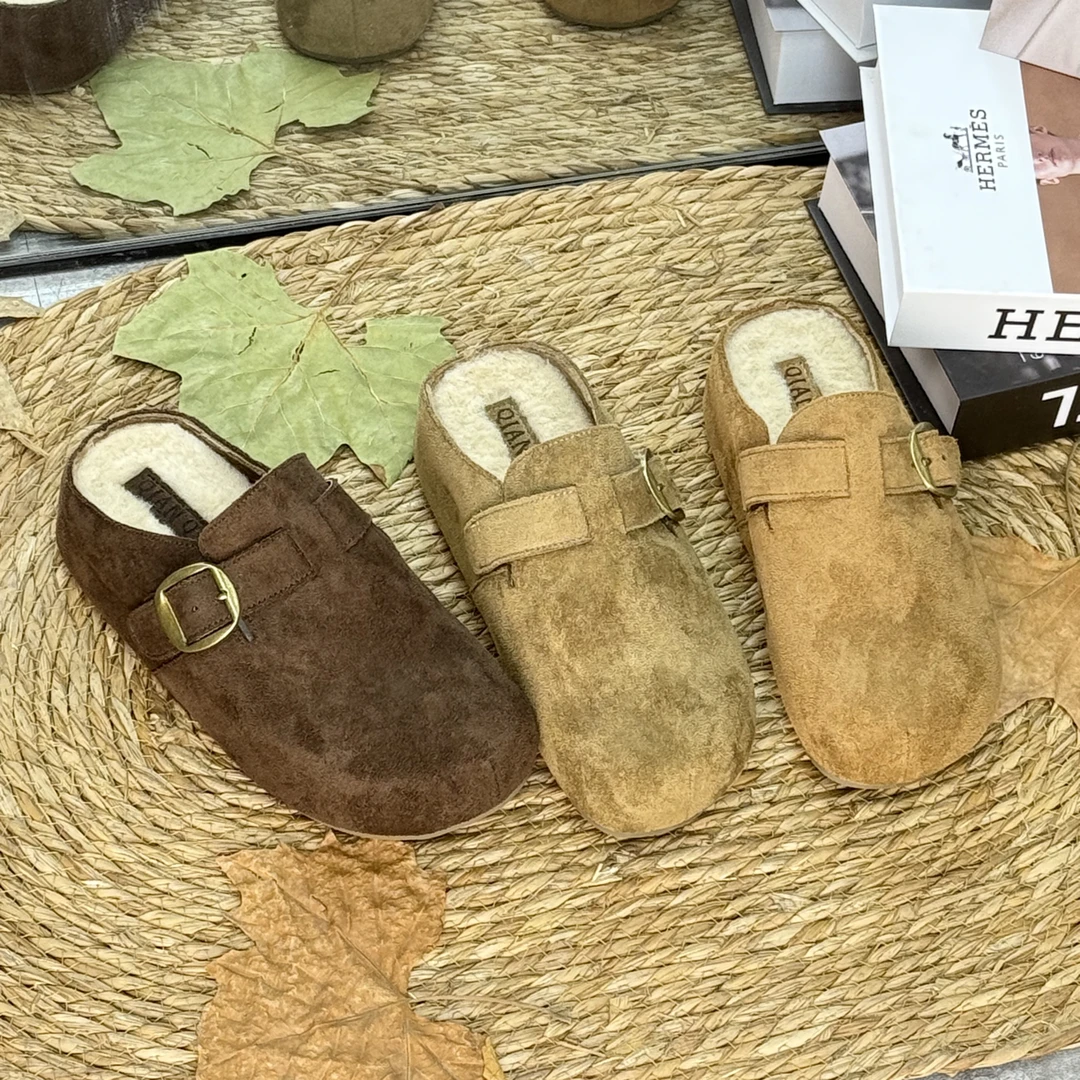 2025年秋冬厚底勃肯拖，卡皮巴拉款，底高5cm加绒半拖