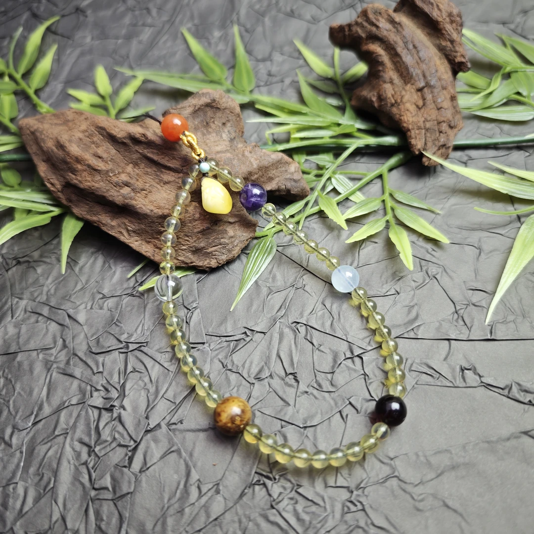 【蜜语】天然墨西哥净水级蓝珀小点位手机挂