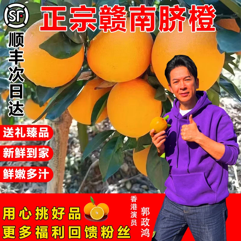 【郭政鸿助农推荐】赣南脐橙20斤当季新鲜水果汁手剥橙应季橙子整箱