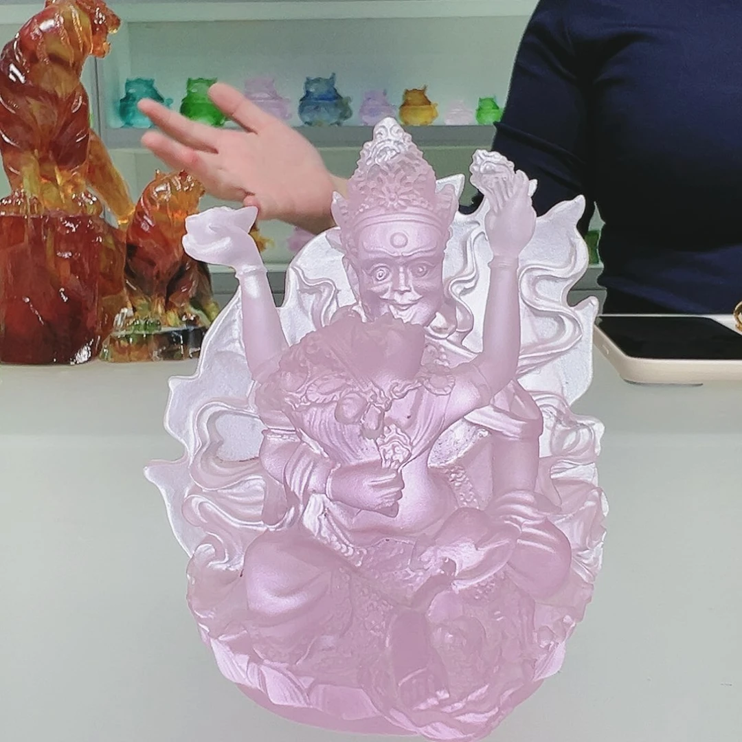 【闪购商品】手工艺品琉璃粉财神