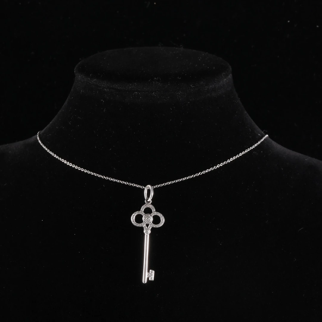 99新 Tiffany & Co./蒂芙尼 【双双】蒂芙尼  皇冠钥匙项链中号