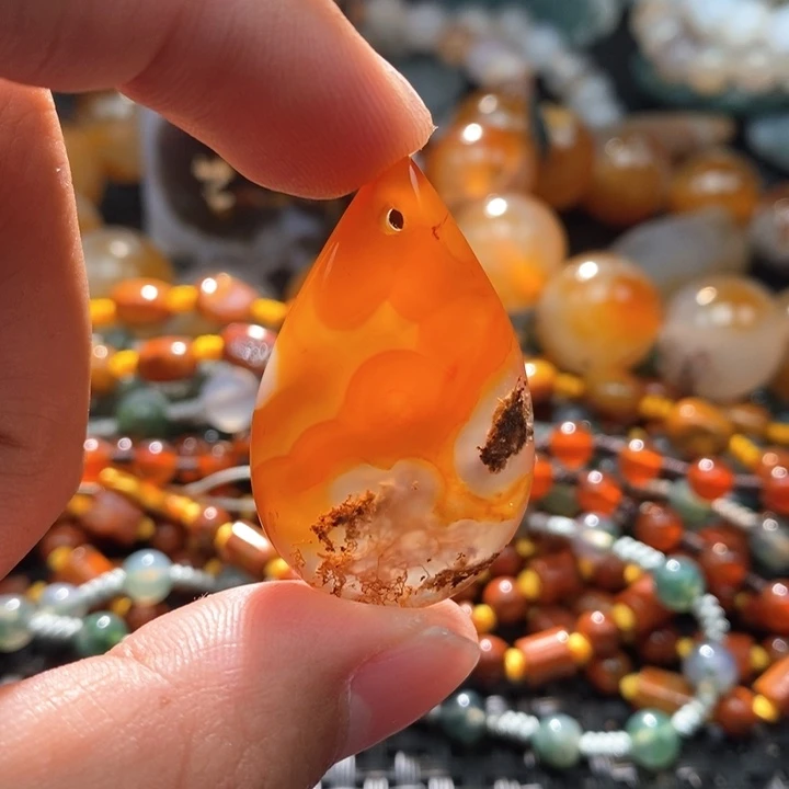 【闪购商品】玛瑙/玉髓颈饰未镶嵌冷*