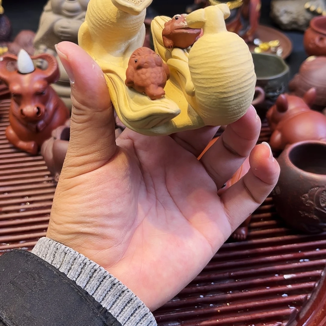 紫砂茶杯高端紫砂雕塑茶宠
