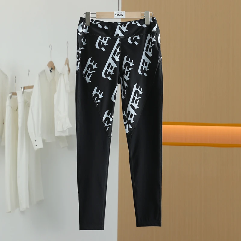 【半价q仓-唐长老自营】货号11525女装夏新款时尚拼接九分裤J