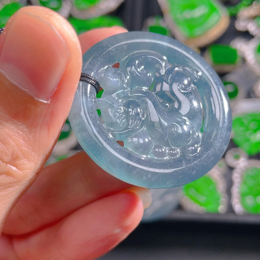 翡翠未镶嵌吊坠(不含链)