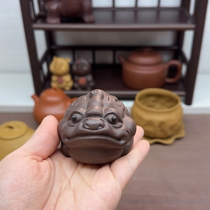 茶案紫泥貔貅茶宠
